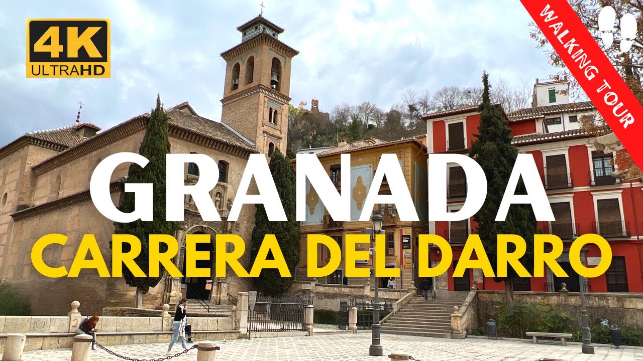 Granada, Spain 🇪🇸 Carrera del Darro(4k Ultra HD 60fps)