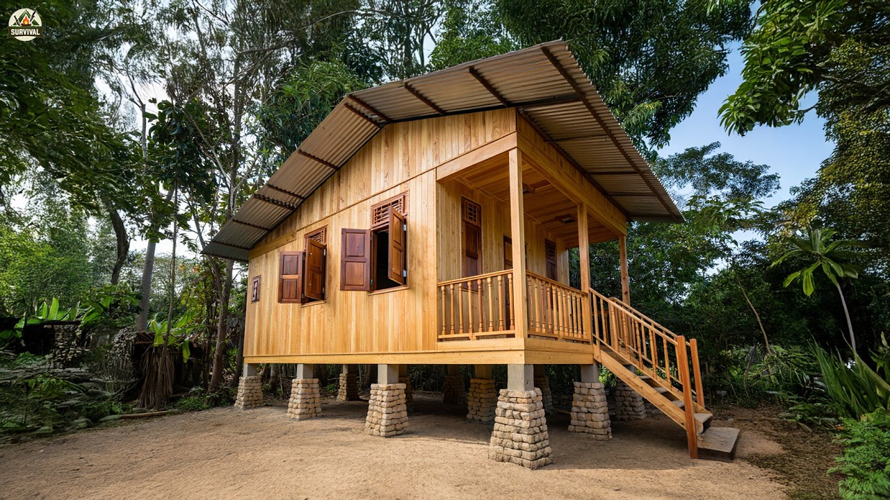 He Built a Full House from Scratch – No Machines, No Nails!