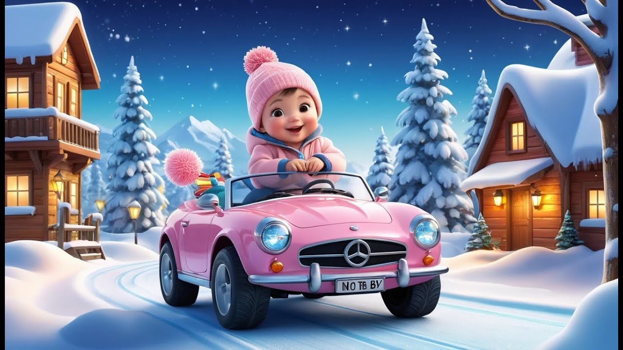 Winter Fun Cars | Fun Learning & Action Song for Toddlers