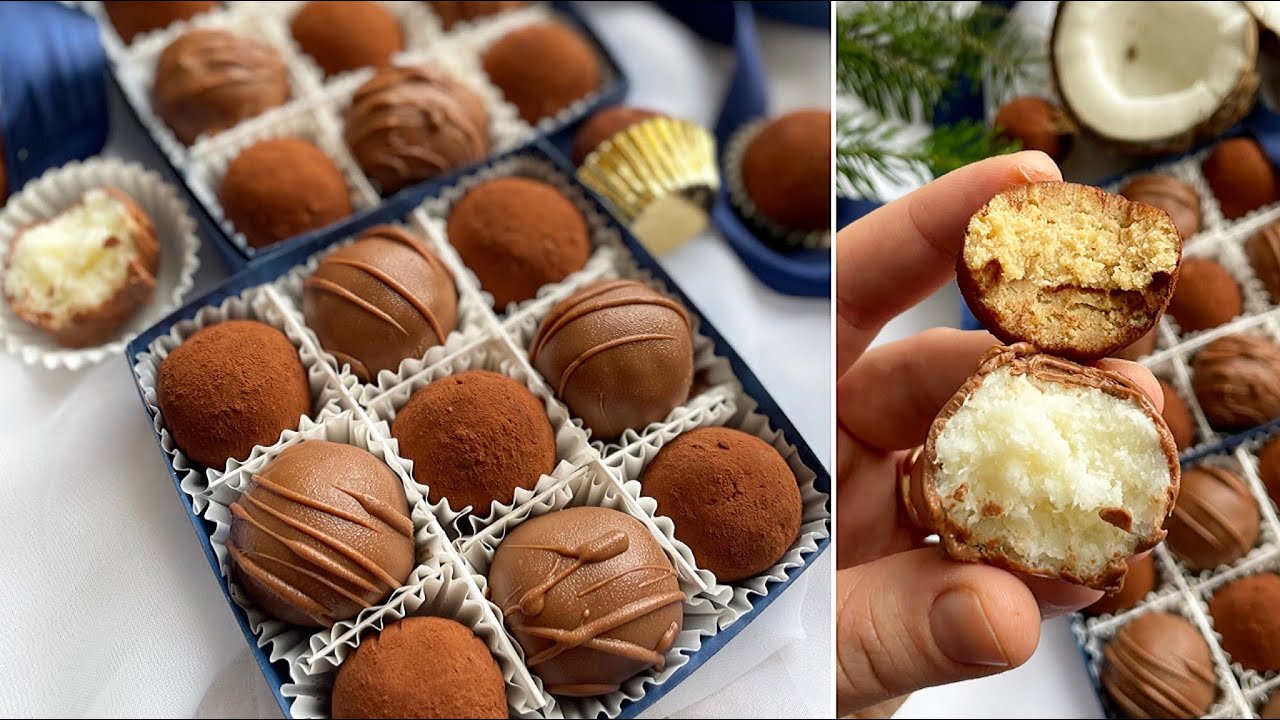 TIRAMISU☕️ & BOUNTY🥥 golyók - sütés nélkül, egyszerűen - BebePiskóta