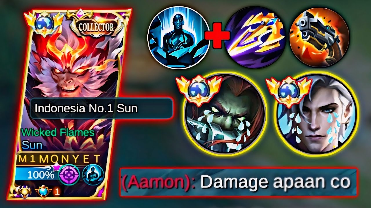 TUTORIAL CARA MELAWAN TERIZLA DI XP LANE | BUILD TERKUAT SUN | MOBILE LEGENDS