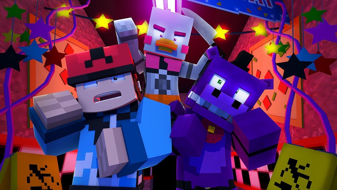 Minecraft FNAF 6 Pizzeria Simulator HIDE AND SEEK - FUNTIME CHICA IS FAST! (Minecraft Roleplay)