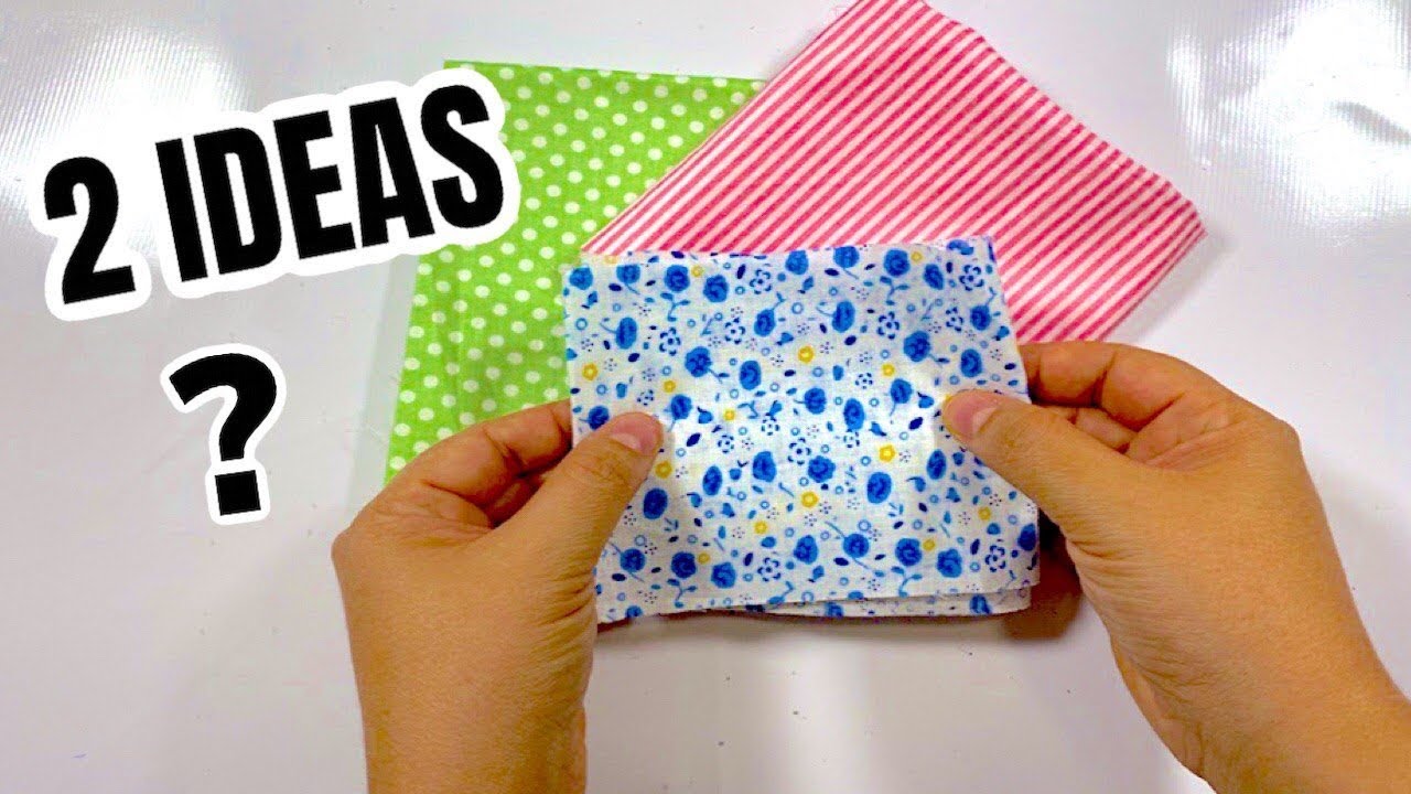 RETAZOS DE TELA - 2 IDEAS INCRE&Iacute;BLES PARA HACER Y DECORAR