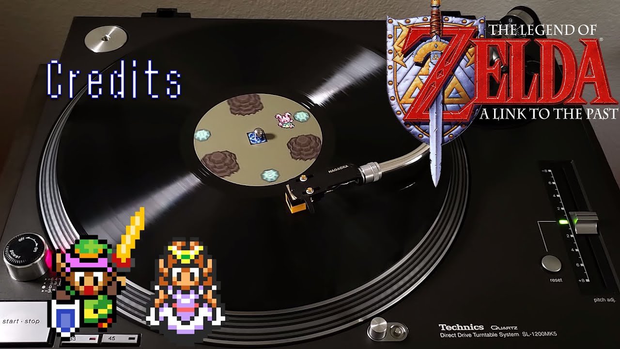 The Legend of Zelda: A Link To The Past - Credits/Staff Roll - Black Vinyl LP