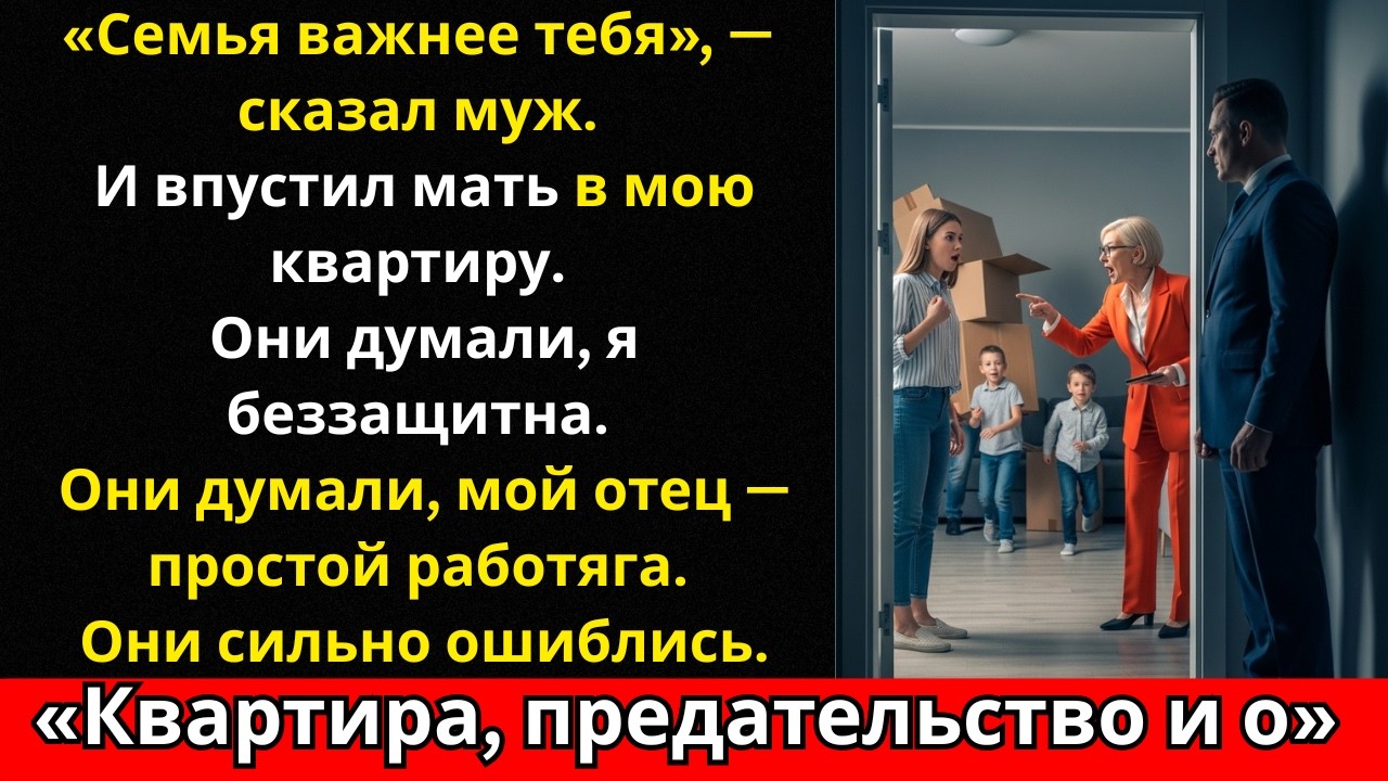 «Квартира, предательство и один звонок отца»