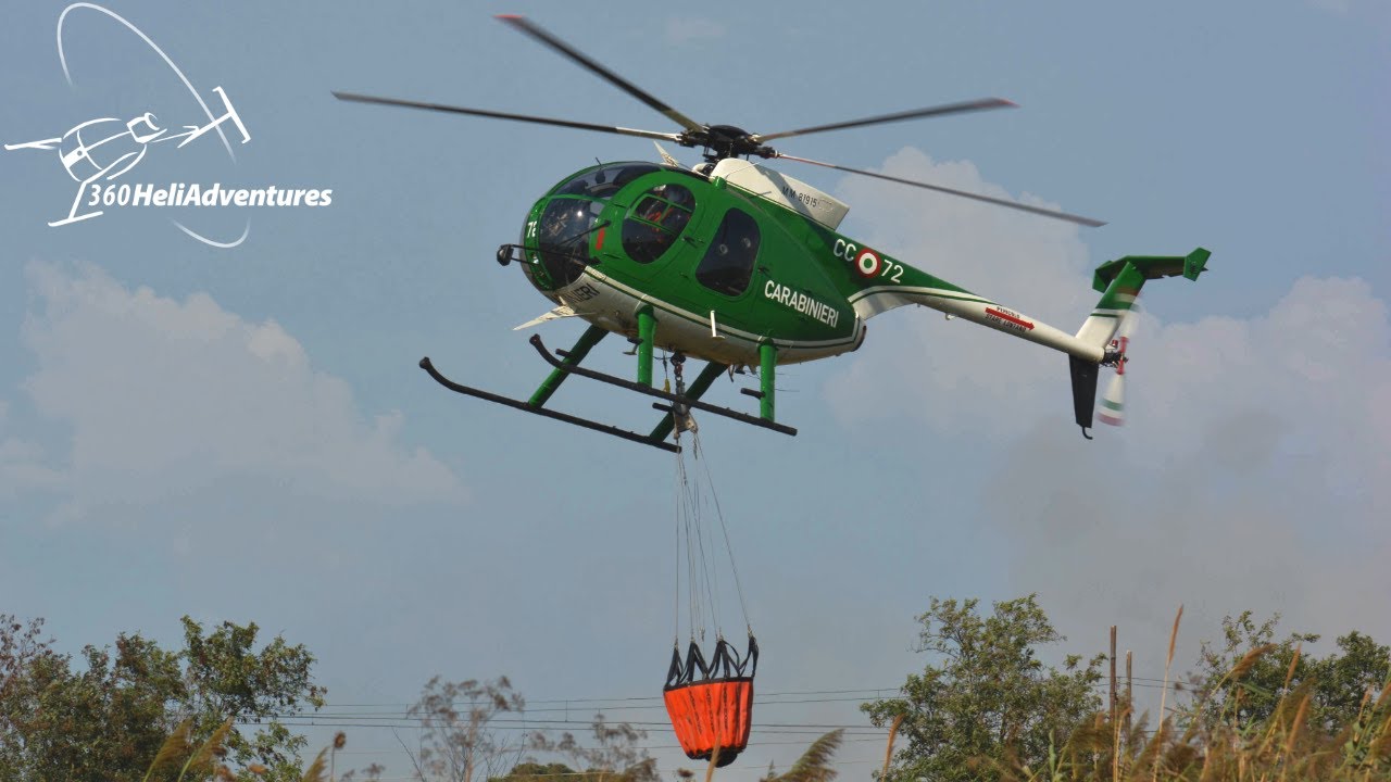 Breda Nardi NH500D firefighting operation