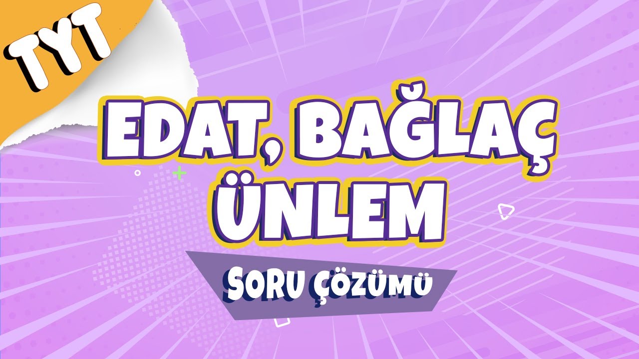 Edat, Bağlaç ve Ünlem Soru Çözümü | 2022 #hedefekoş