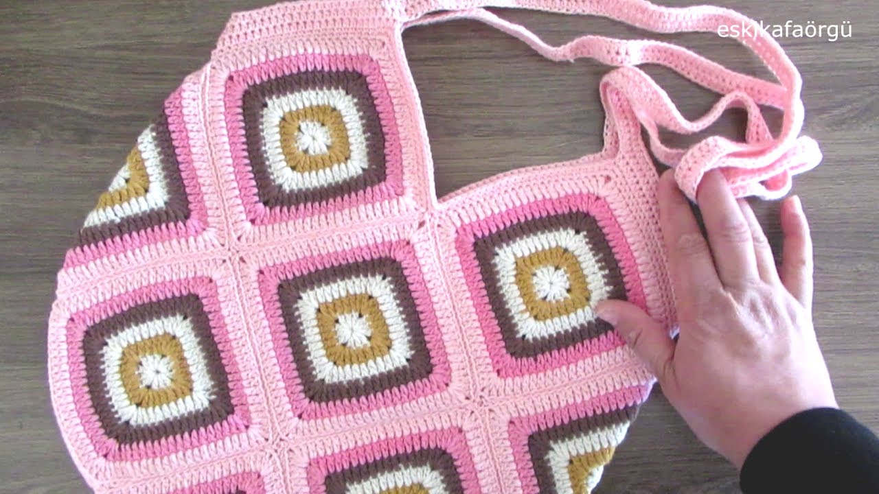 MOTİFLİ YAZLIK ÇANTA YAPIMI -CROCHET BAG