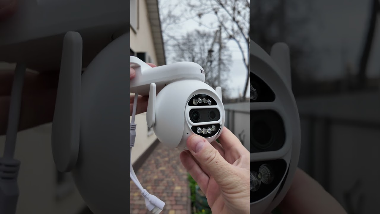 Камера ДВУГЛАЗКА следит за людьми и приближает автомобили  #camera
