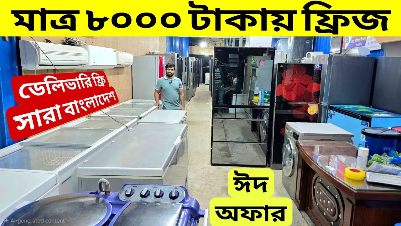 মাত্র 8000  টাকায় ফ্রিজ, পুরাতন ফ্রিজ ক্রয় বিক্রয় | used fridge wholesale price in bd, used fridge