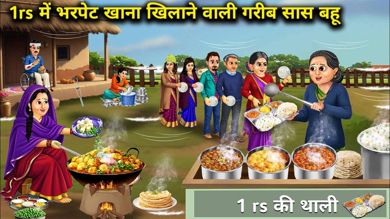 ठंड में ₹1 में भरपेट खाना खिलाने वाली गरीब सास बहू।Poor Mother-In-Law And Daughter In-Law Who Feed 