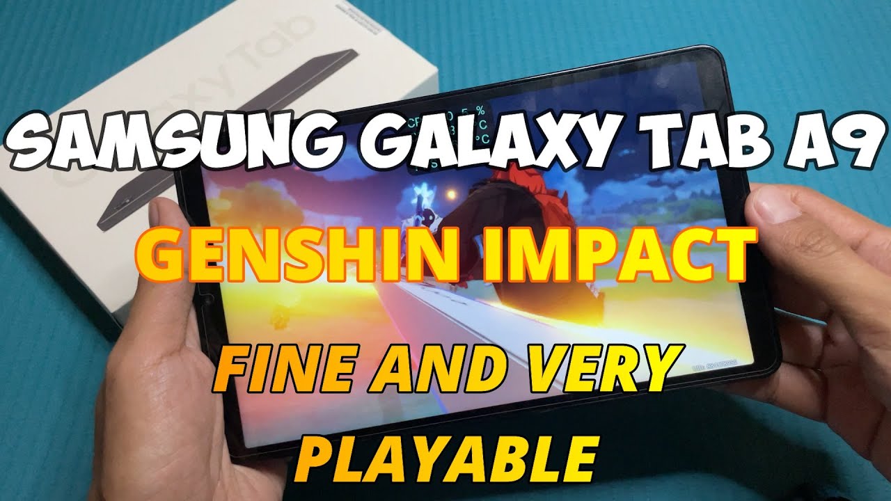 Genshin Impact in Samsung Galaxy Tab A9 (Hand Cam)