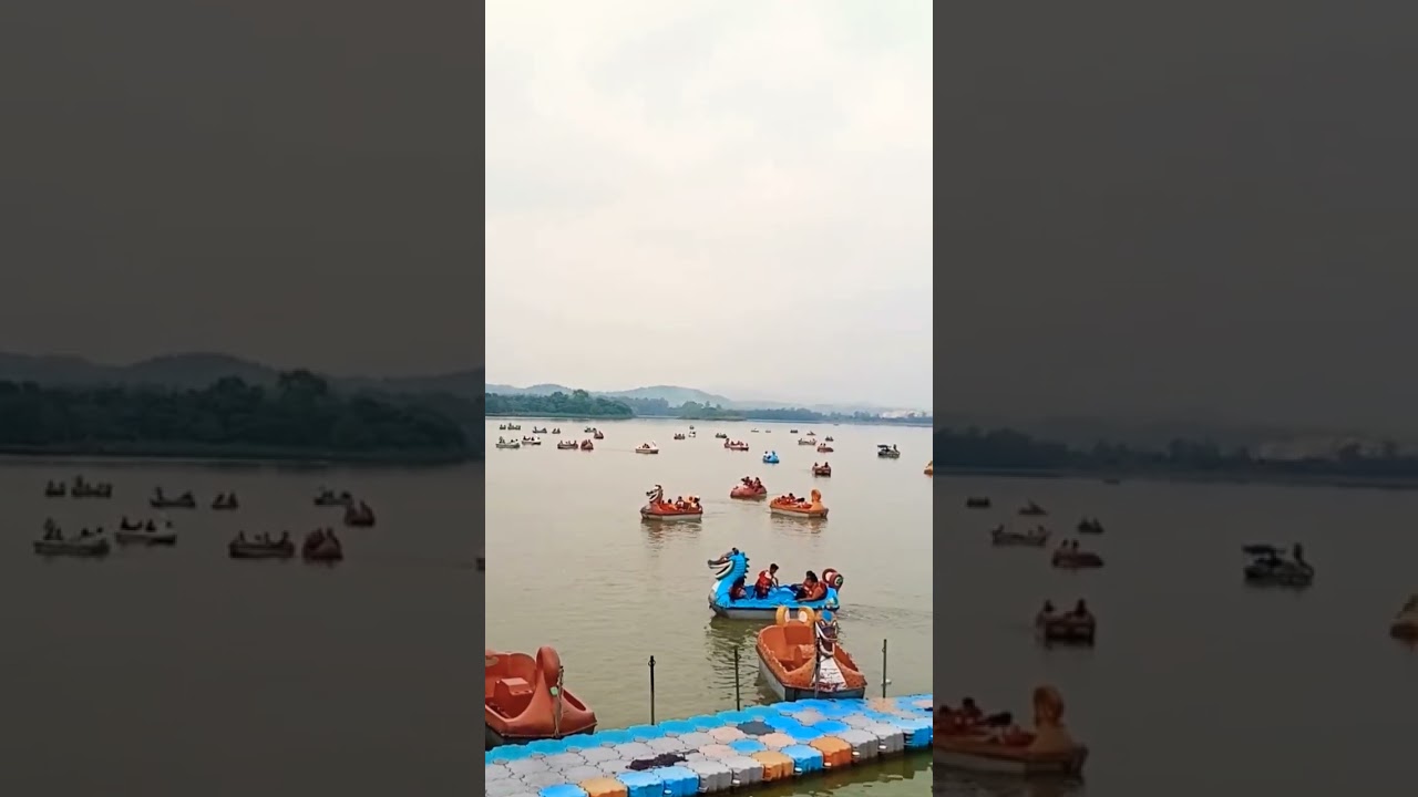 Sukhna Lake ll Chandigarh  ll Beautiful Lake View#new#shorts#fun #boating@naughtyanshworld8825
