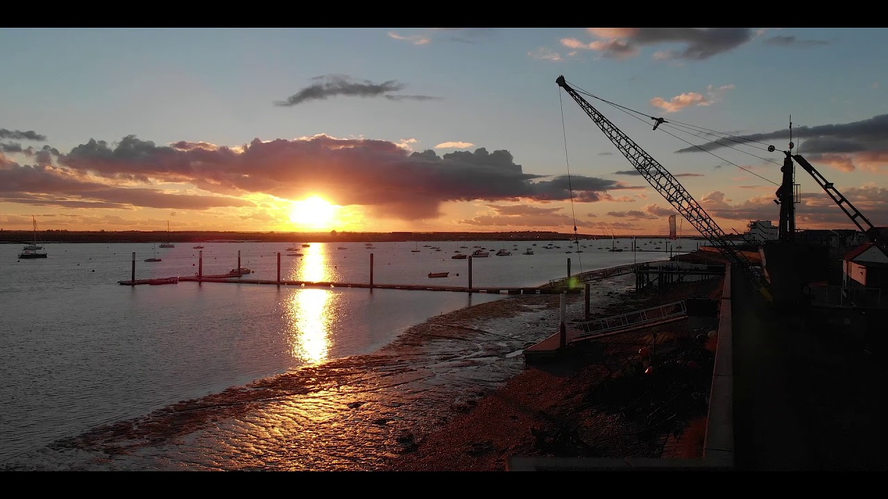 Autumn on the Essex Coast. West Mersea, Heybridge Basin and Burnham on Crouch. DJI Mavic Air