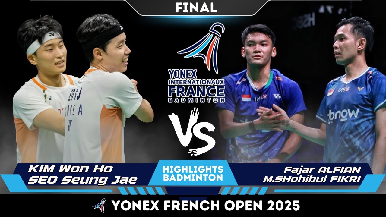 Great FINAL! 김원호/서승재 vs 파자르 알피안/무함마드 쇼히불 피크리 | 2025 프랑스 오픈 배드민턴