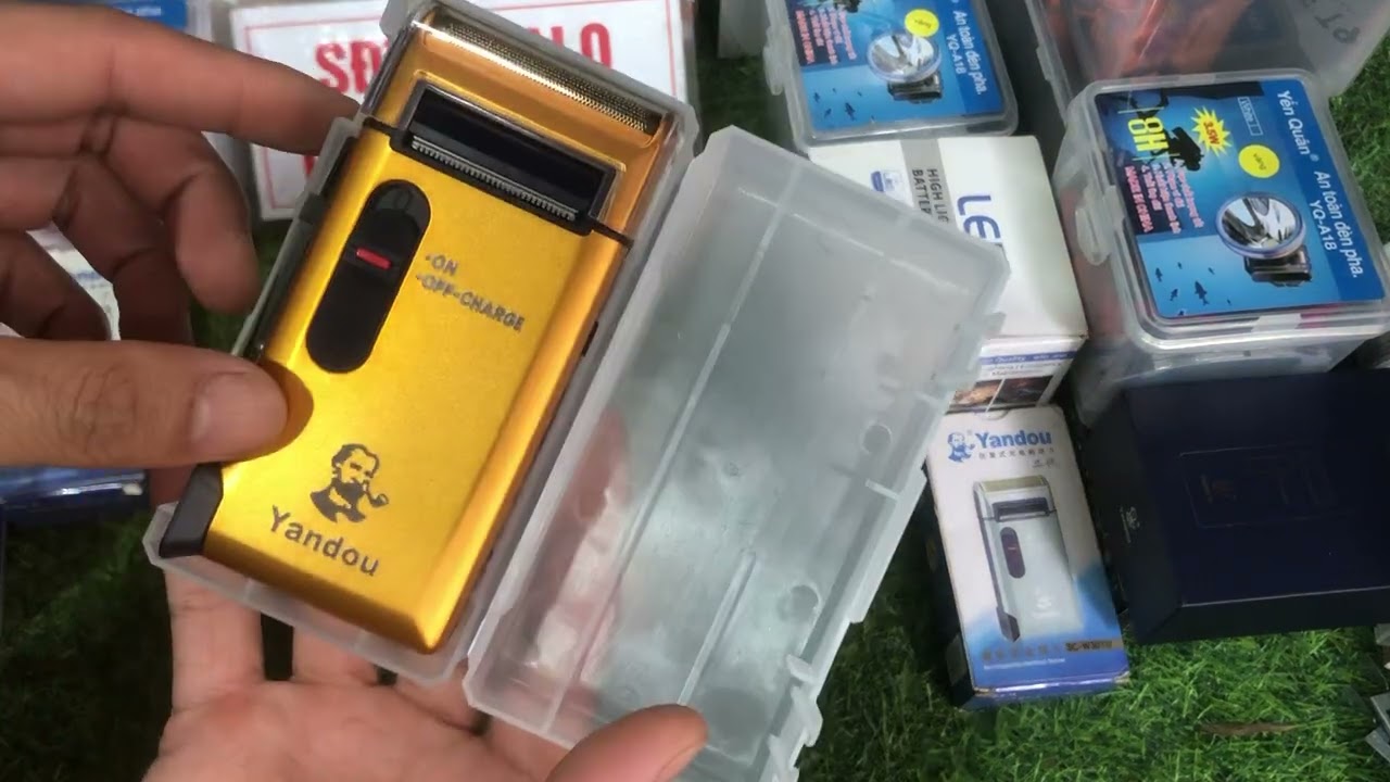 Review Báo Giá Máy Cạo Râu  Bản Yandou Vàng Sc-W316u, Máy Khoẻ Pin Bền
