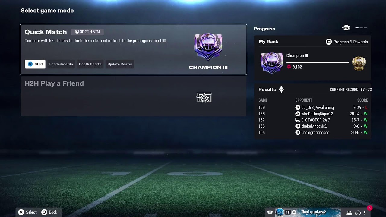 T1G is live!!!! #H2H #Madden26