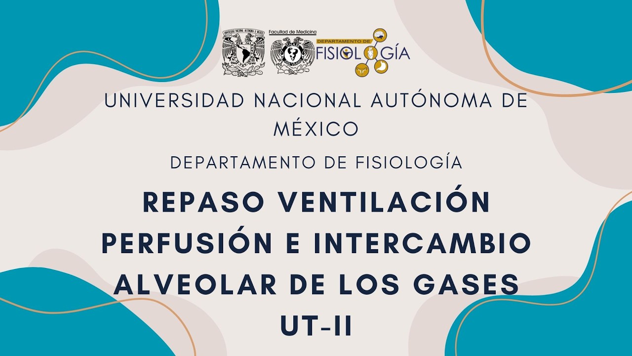 REPASO VENTILACIÓN PERFUSIÓN E INTERCAMBIO ALVEOLAR DE LOS GASES UT-II.