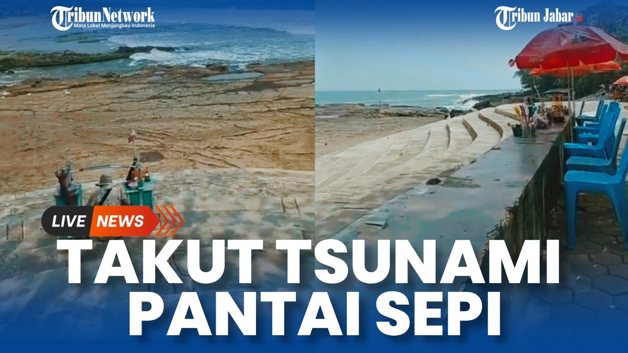 Kondisi Pantai Sepi Wisatawan di Sukabumi, Pedagang Sebut Takut Tsunami