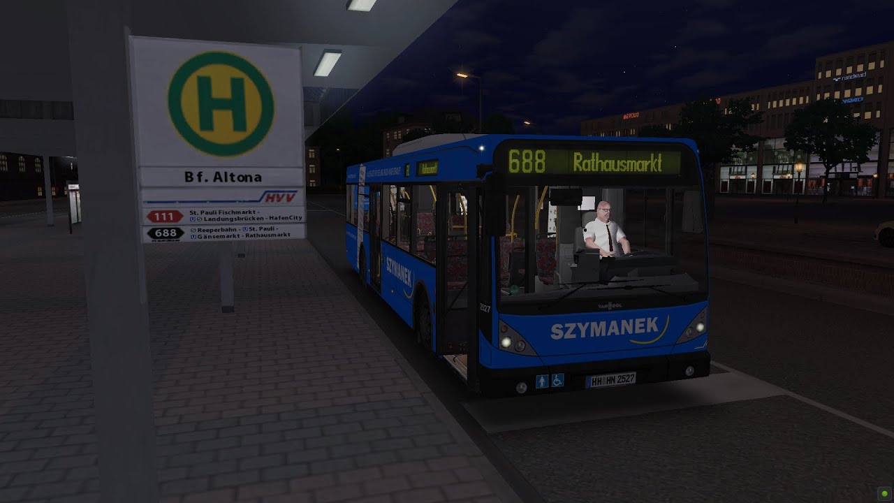 Omsi 2 Hamburg 688 Bahnhof Altona - Rathausmarkt Van Hool A330