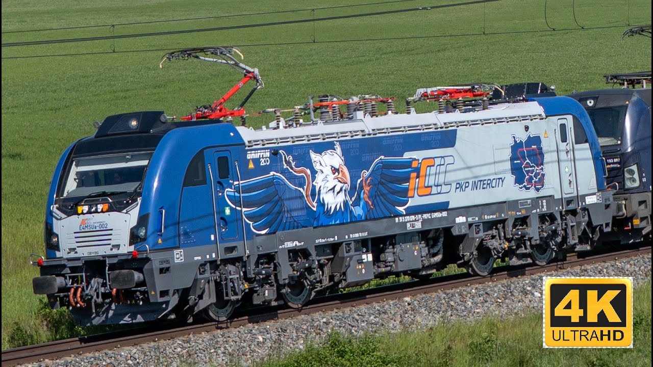 Newag Griffin 2. E4MSUa-002, 3x Vectron. VUZ Velim test centre 2025