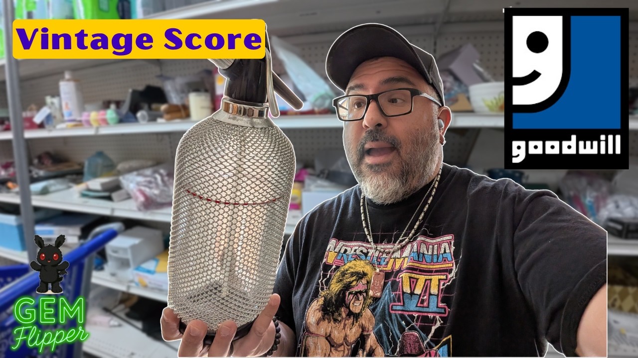 Goodwill Thrift Store Finds! Vintage Seltzer Bottle and Hidden Gems on the Shelves