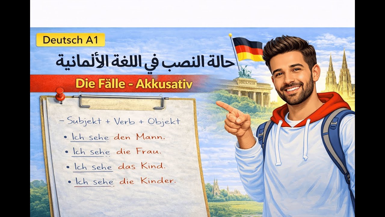 حالة النصب في اللغة الألمانية | Deutsch A1 – Die Fälle (Akkusativ)