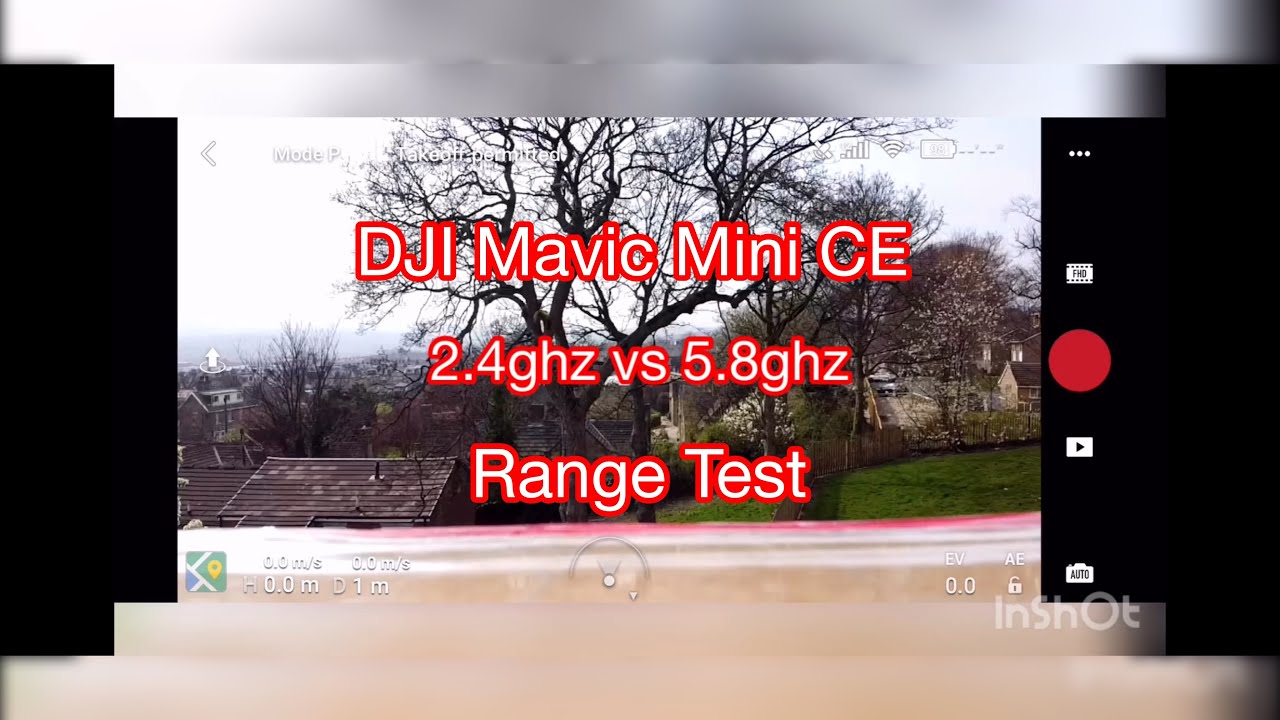 DJI Mavic Mini CE 2.4Ghz Vs 5.8Ghz Urban Range Test