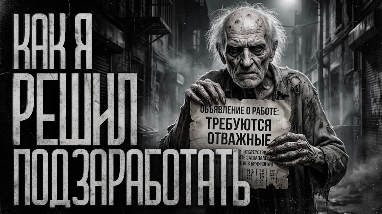КАК Я РЕШИЛ ПОДЗАРАБОТАТЬ! Страшные истории и страшилки.
