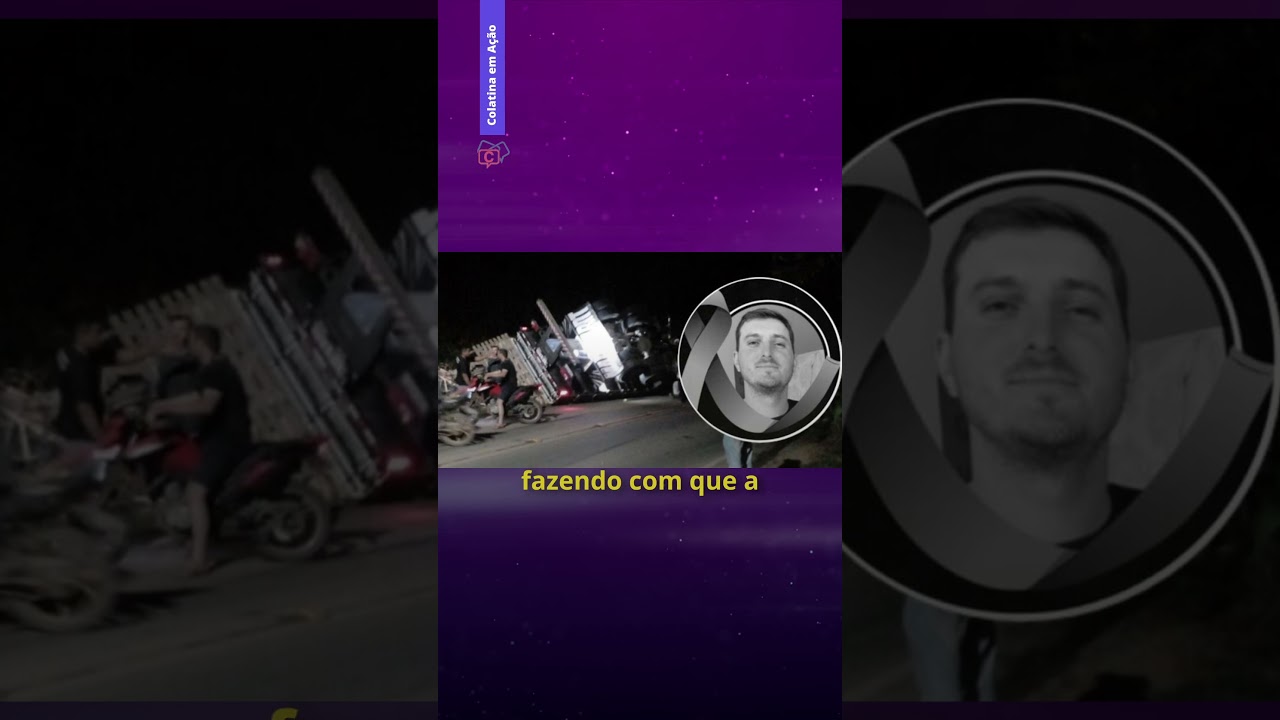 Motociclista morre ap&oacute;s ser atingido por carga de carreta em Santa Teresa