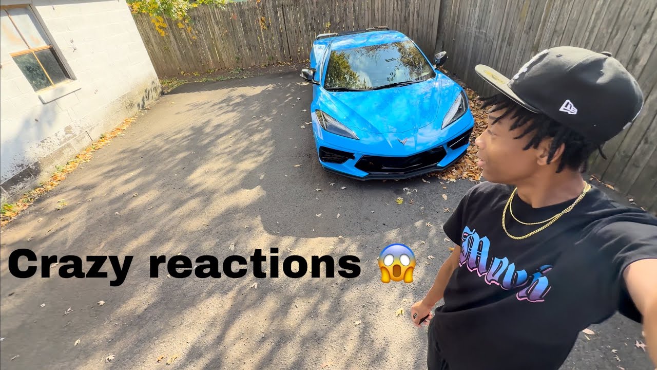 I Brought my c8 corvette back to my old HighSchool. (“CRAZY REACTIONS!!!”)🤯