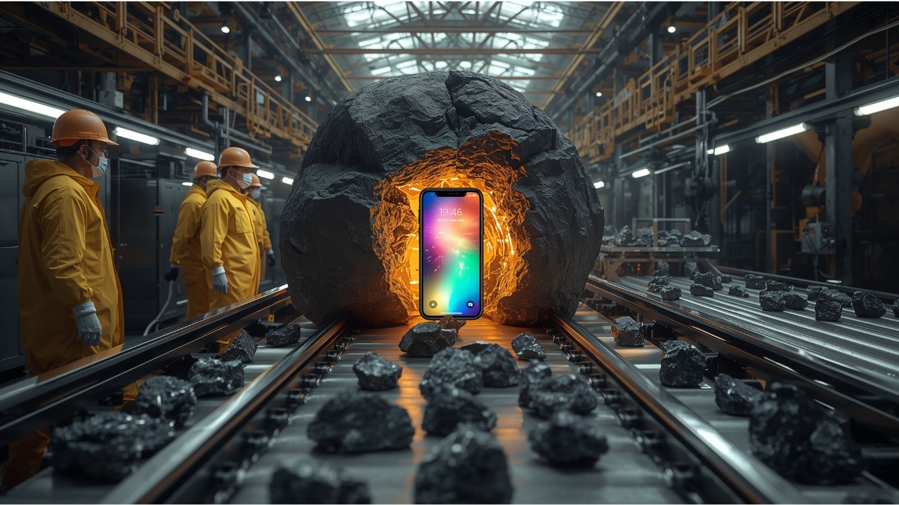 Inside the Factory: How 2 Billion-Year-Old Rocks Turn into Thousand-Dollar Smartphone Screens!