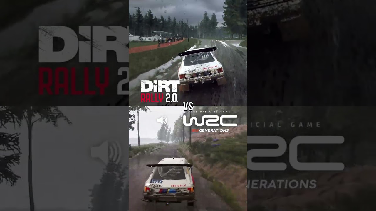 Dirt Rally 2.0 vs WRC Generations - Rain 🌧 205 T16