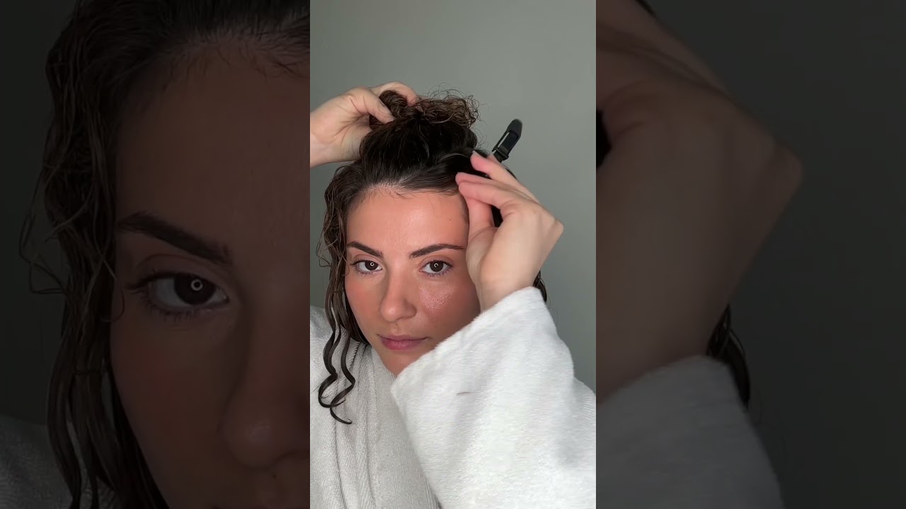 HOW TO STYLE THE TOP SECTION OF CURLY HAIR WITHOUT A PART