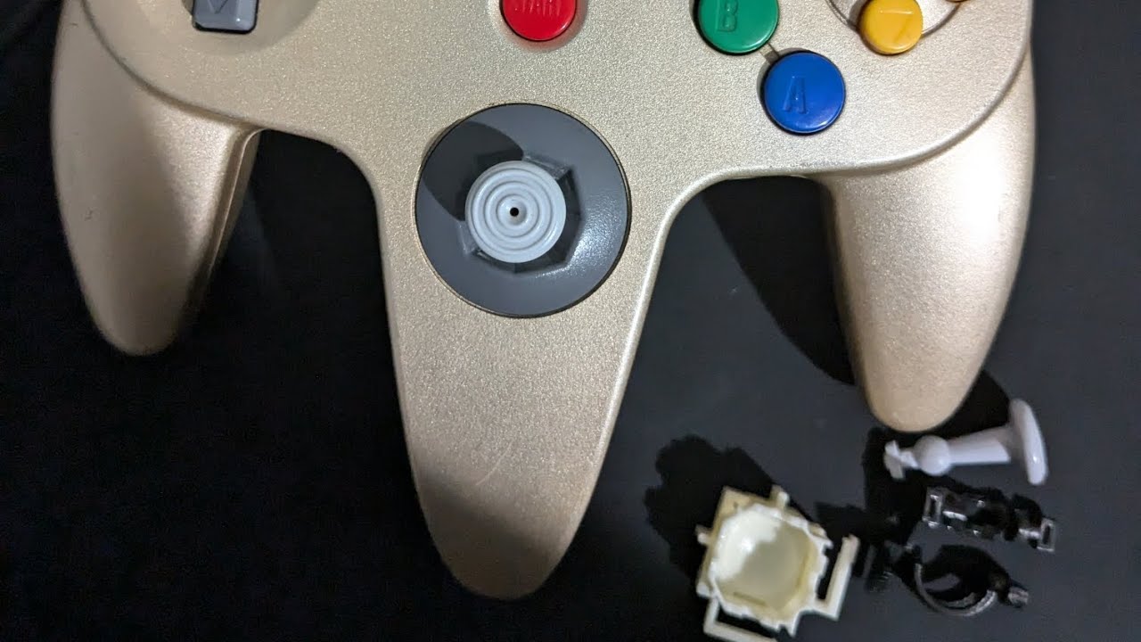 N64 Joy Stick and gear replacement with parts from Kitsch-Bent.