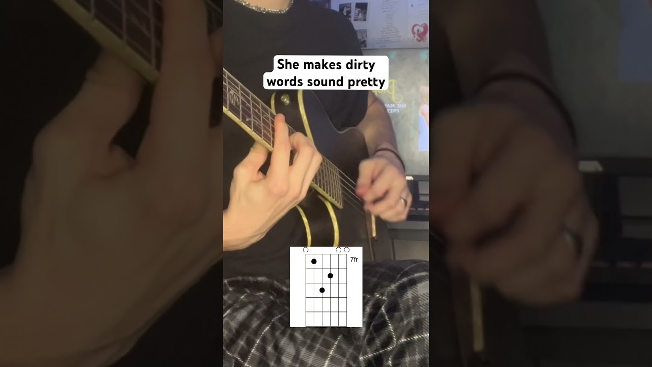 TABS for She makes dirty words sound pretty - Pierce the veil 