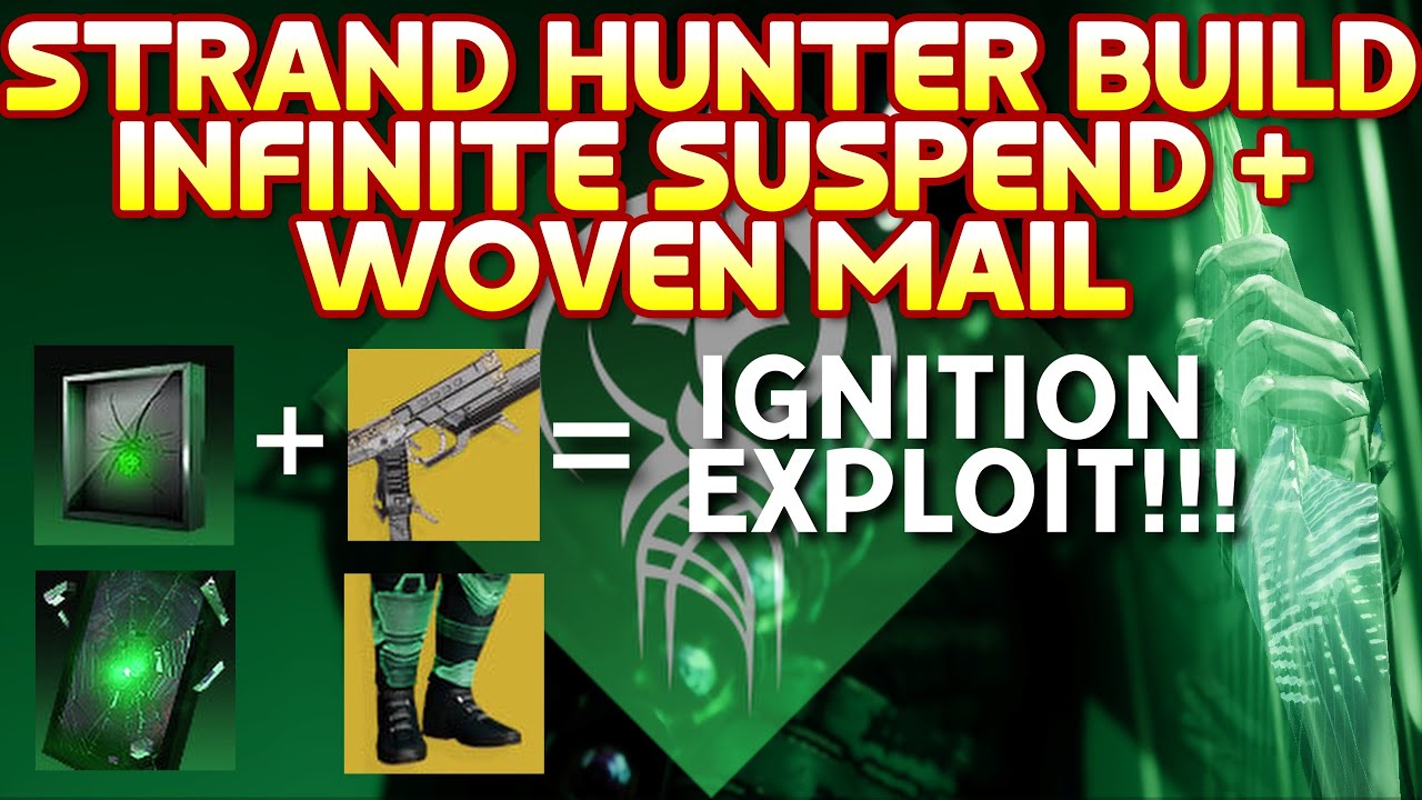 SECRET STRAND HUNTER TECH Build with INFINITE IGNITIONS GUIDE & GAMEPLAY #destiny2 #bungie #build