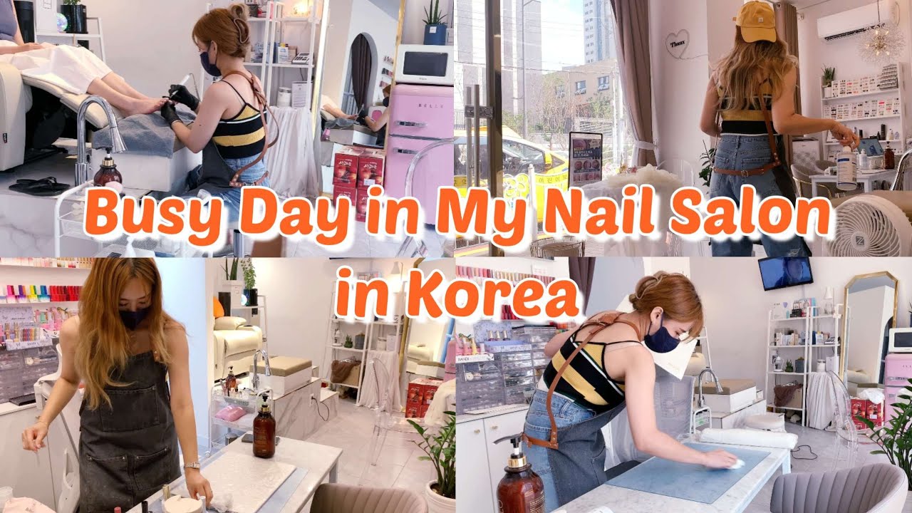 A Busy Day in My Life as a Korean Nail Salon Owner | 네일샵 원장의 하루⏰ | 가을 신상 컬러🍁 | 네일샵 브이로그 | 네일아트