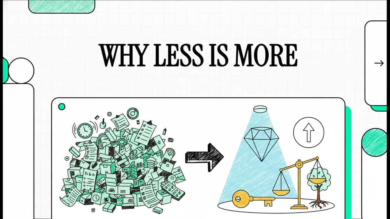 Why less is more -  #essentialism