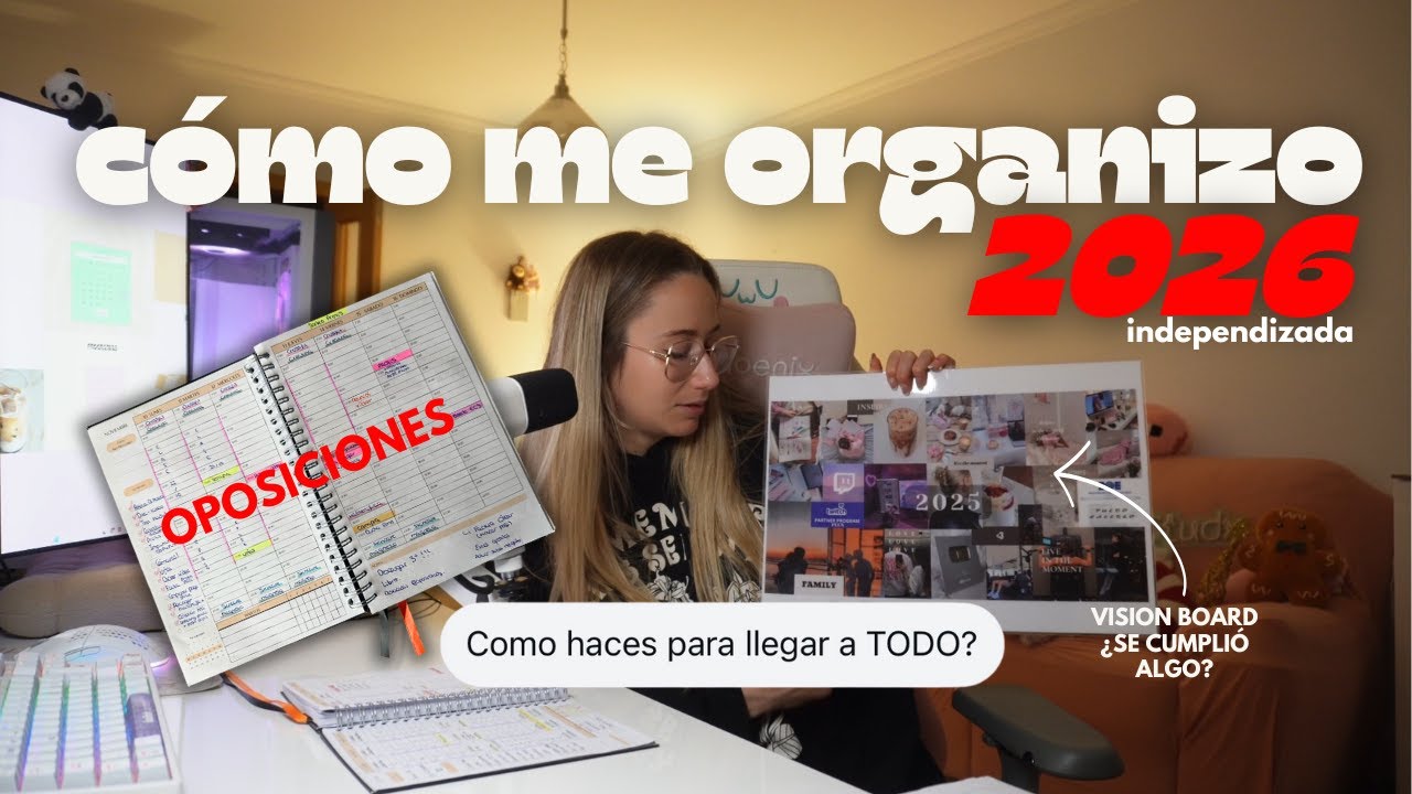 Cómo organizo mi vida para NO COLAPSAR: oposiciones, redes, deporte y vida independizada 📚🏋️‍♂️