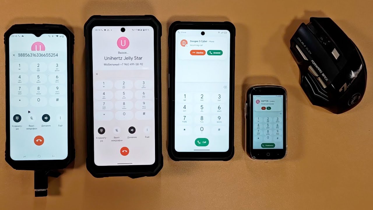 INCOMING CALL DOOGEE S CYBER UNIHERTZ JELLY STAR FOSSIBOT ULEFONE ARMOE X31 PRO WITH MOUSE CONTROL