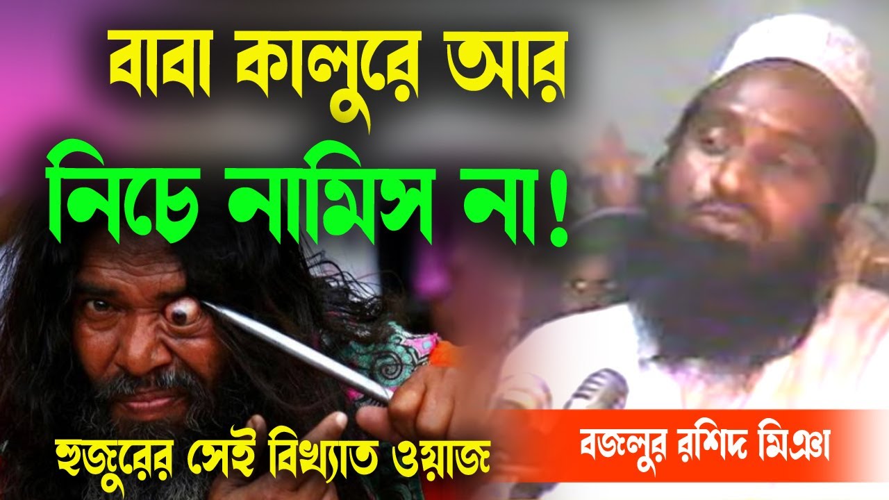 বাবা কালুরে আর নিচে নামিস না ! । হুজুরের সেই বিখ্যাত ওয়াজ। বজলুর রশিদ পুরাতন ওয়াজ