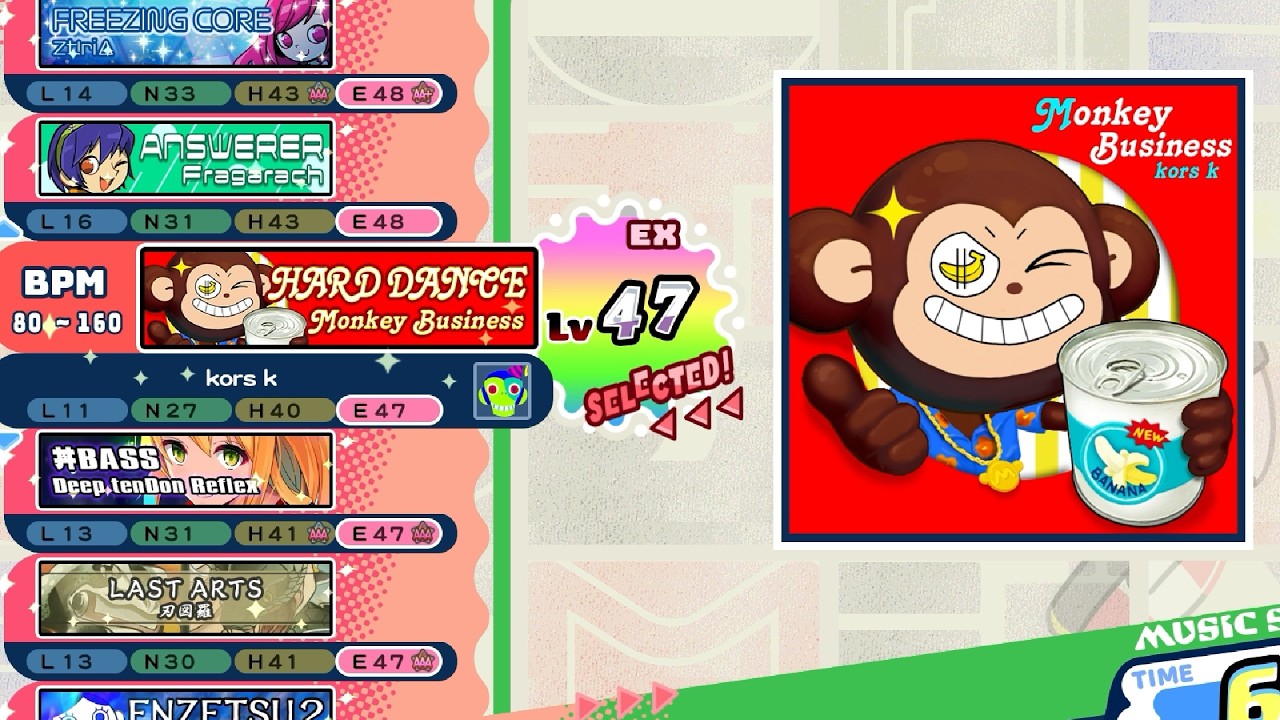 ハードダンス / Monkey Business EX47【ポップンミュージックHigh☆Cheers!!】