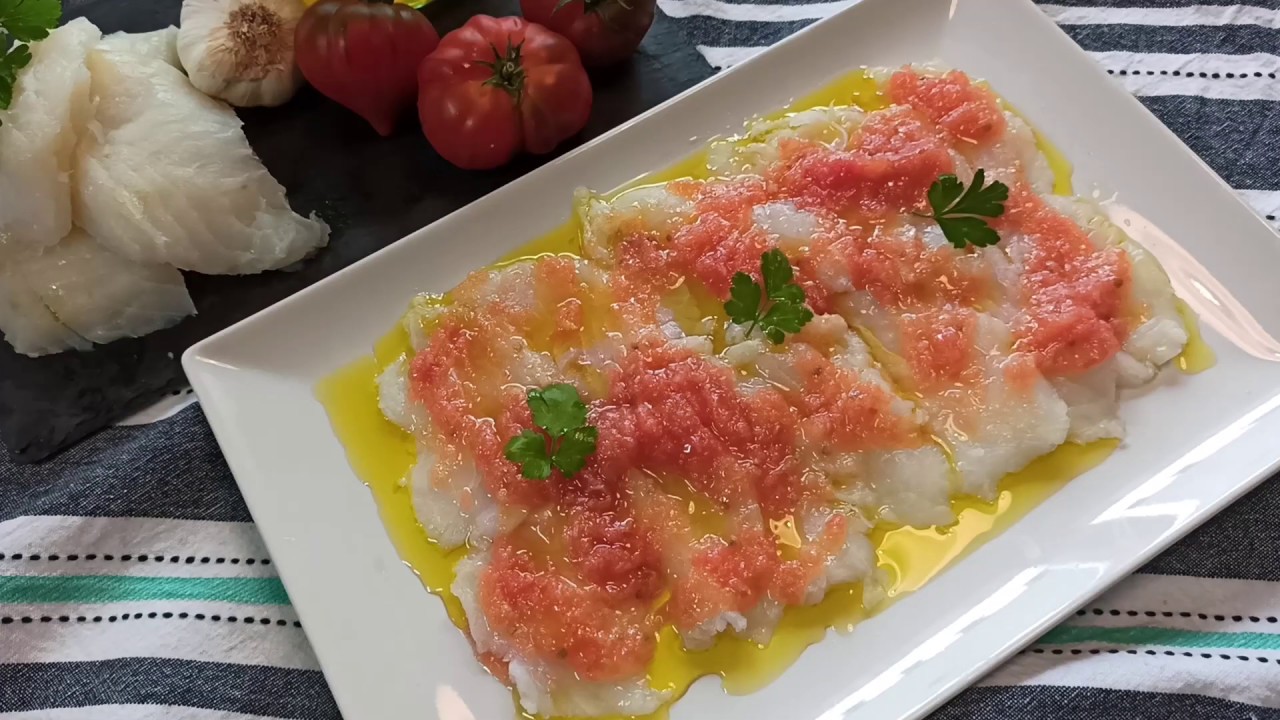Haz así el Bacalao y será el mejor entrante😉  #bacallà #Cod #carpacciodebacalao #esqueixadadebacalao