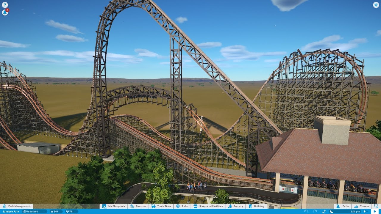 Planet Coaster - POV - Goliath at Six Flags Great America Recreation (Improved)