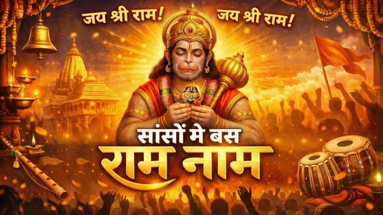 सांसों में बस राम नाम | मेरे तन में भी राम | Heart Touching Ram Bhajan