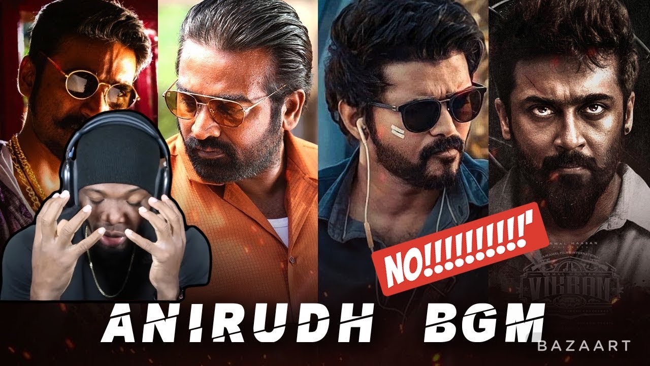 Anirudh Popular BGM ft.Master, Vikram, Rolex, Beast, Petta, Doctor, Vedalam, Maari (REACTION)