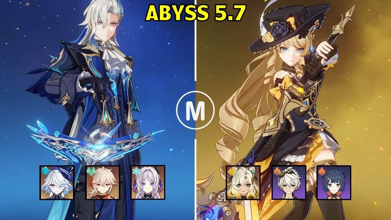 C3 Neuvillette Hyper Carry & C2 Navia Double Pyro - Spiral Abyss 5.7 Floor 12 9 stars Genshin Impact