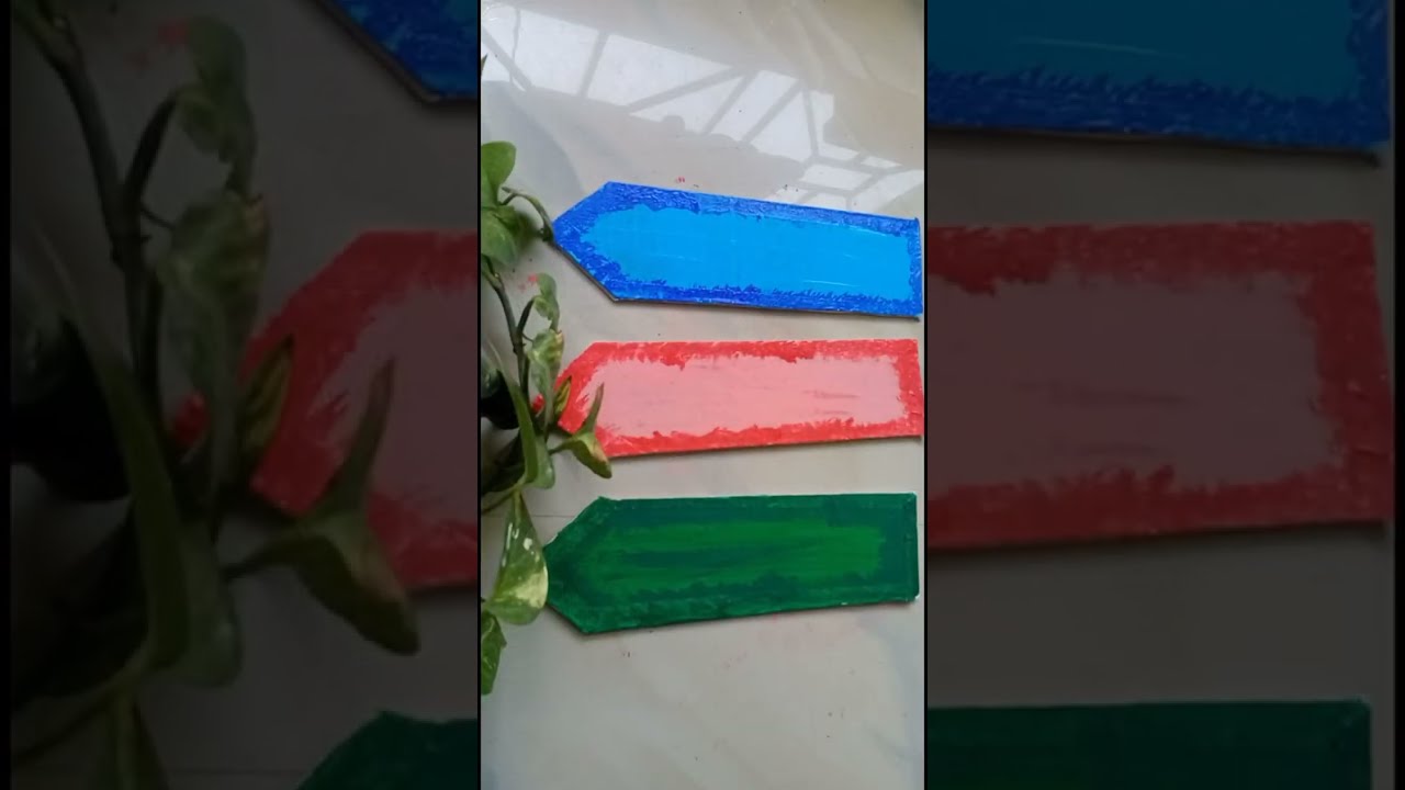 Door nameplate making with weast cardboard 👍 #diy #shorts #shortvideo #ytshorts #viralshorts #short