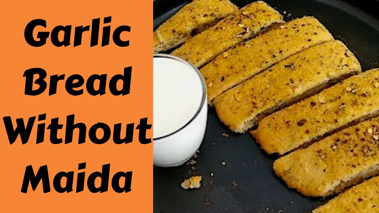 Garlic Bread | Garlic Bread with Whole Wheat Flour | Garlic Bread Without Maida